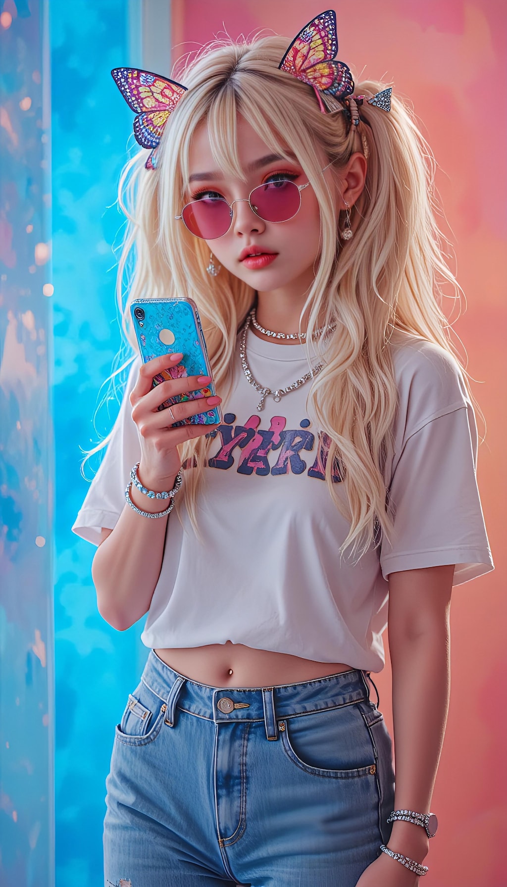 スマホとギャル