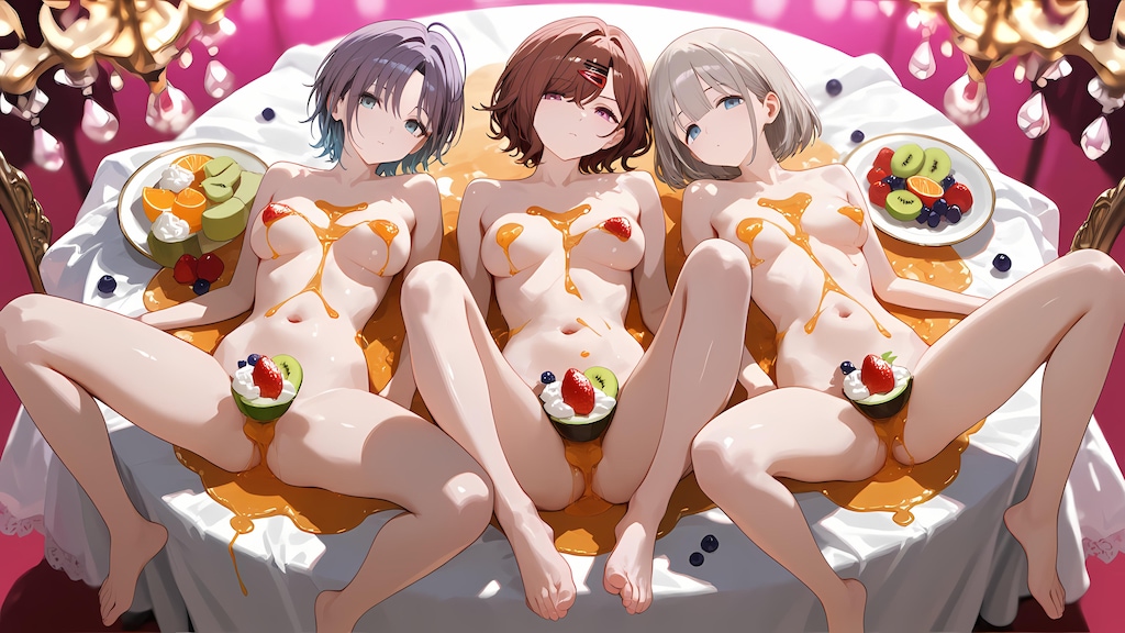 アイドル女体盛り2