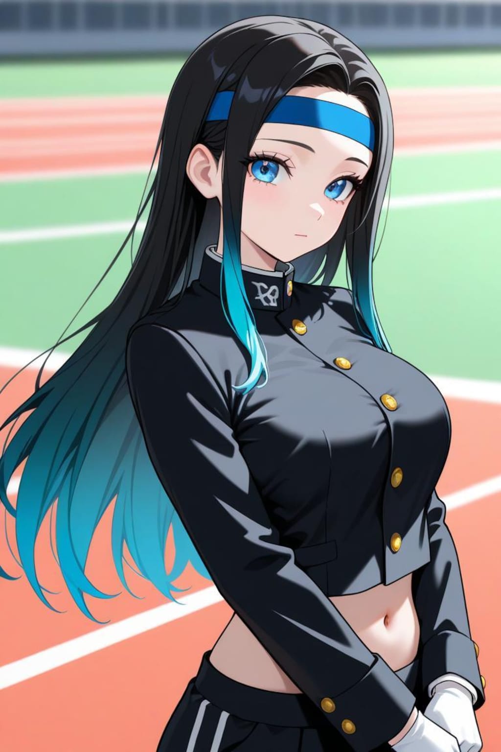 ヘソ出し応援団長