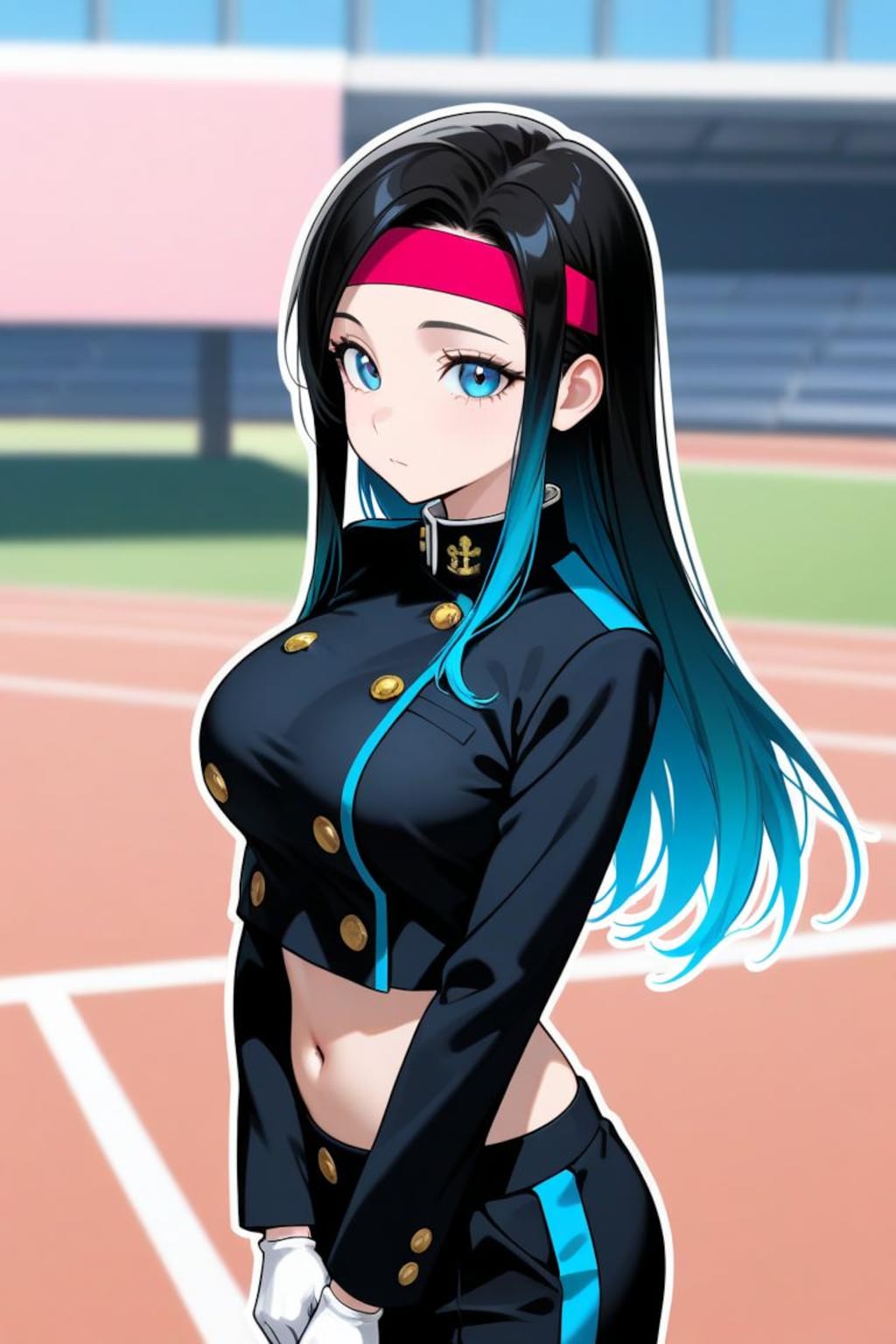 ヘソ出し応援団長