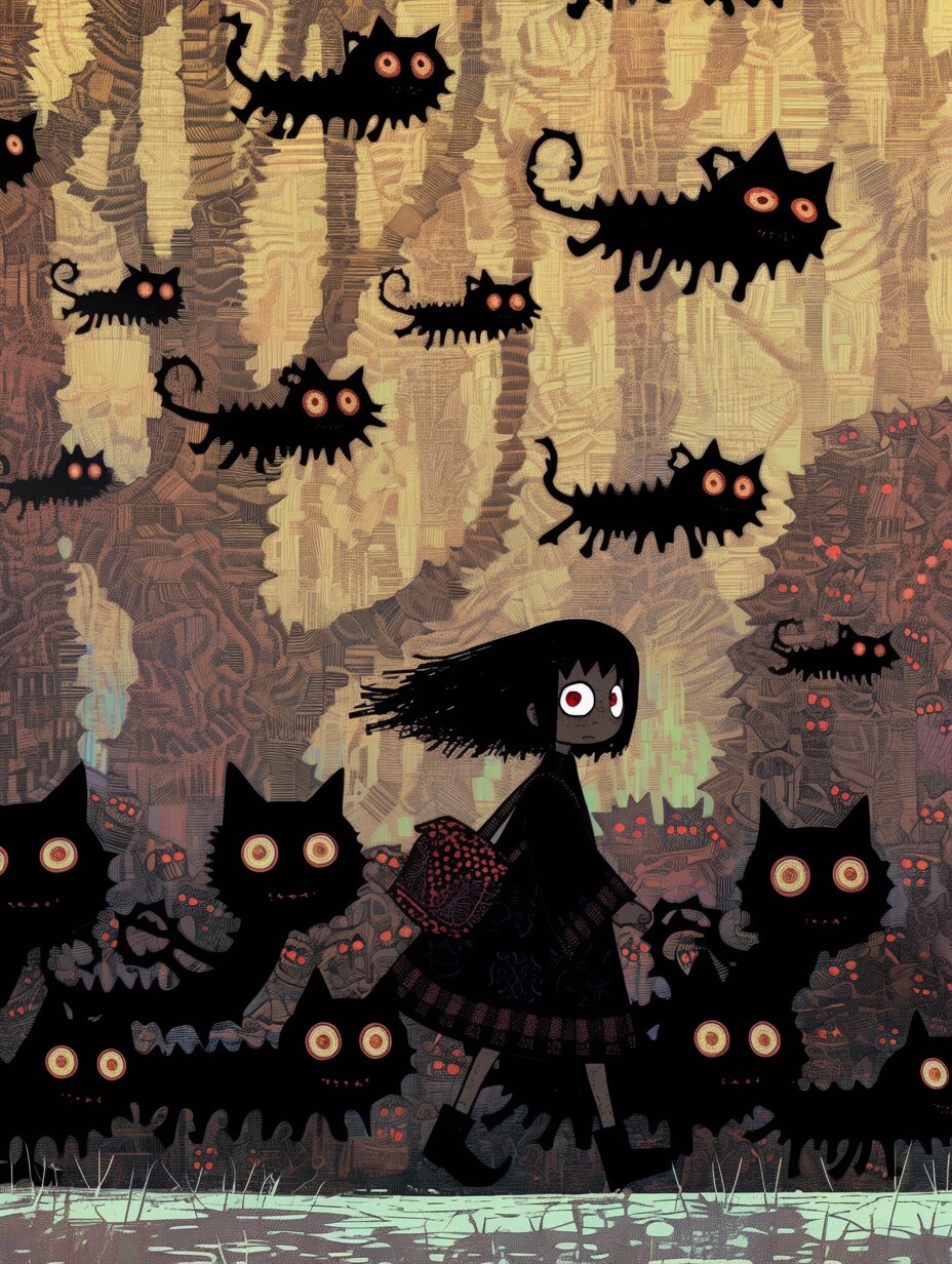 黒猫の森