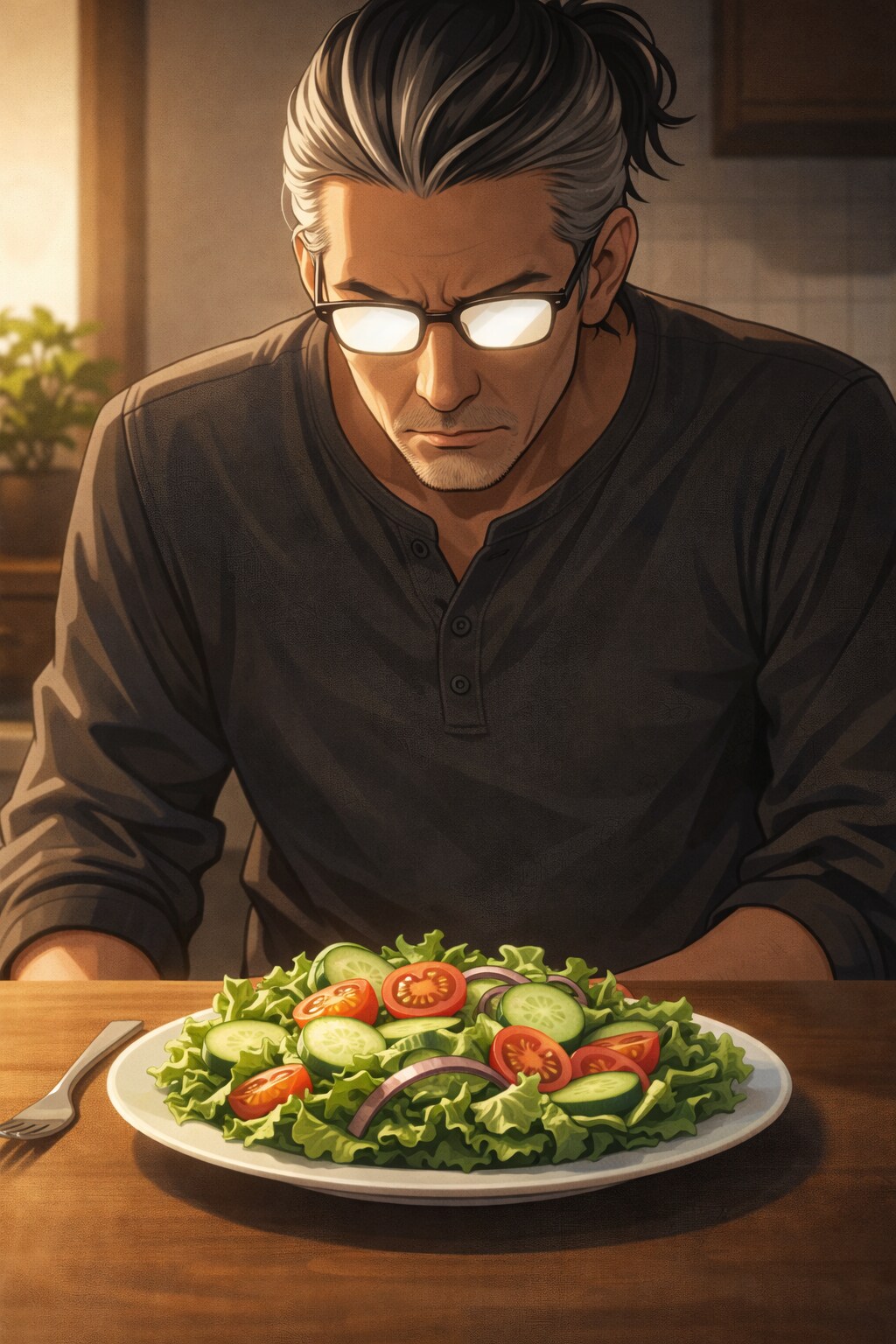 これは、サラダを載せた皿だな…。