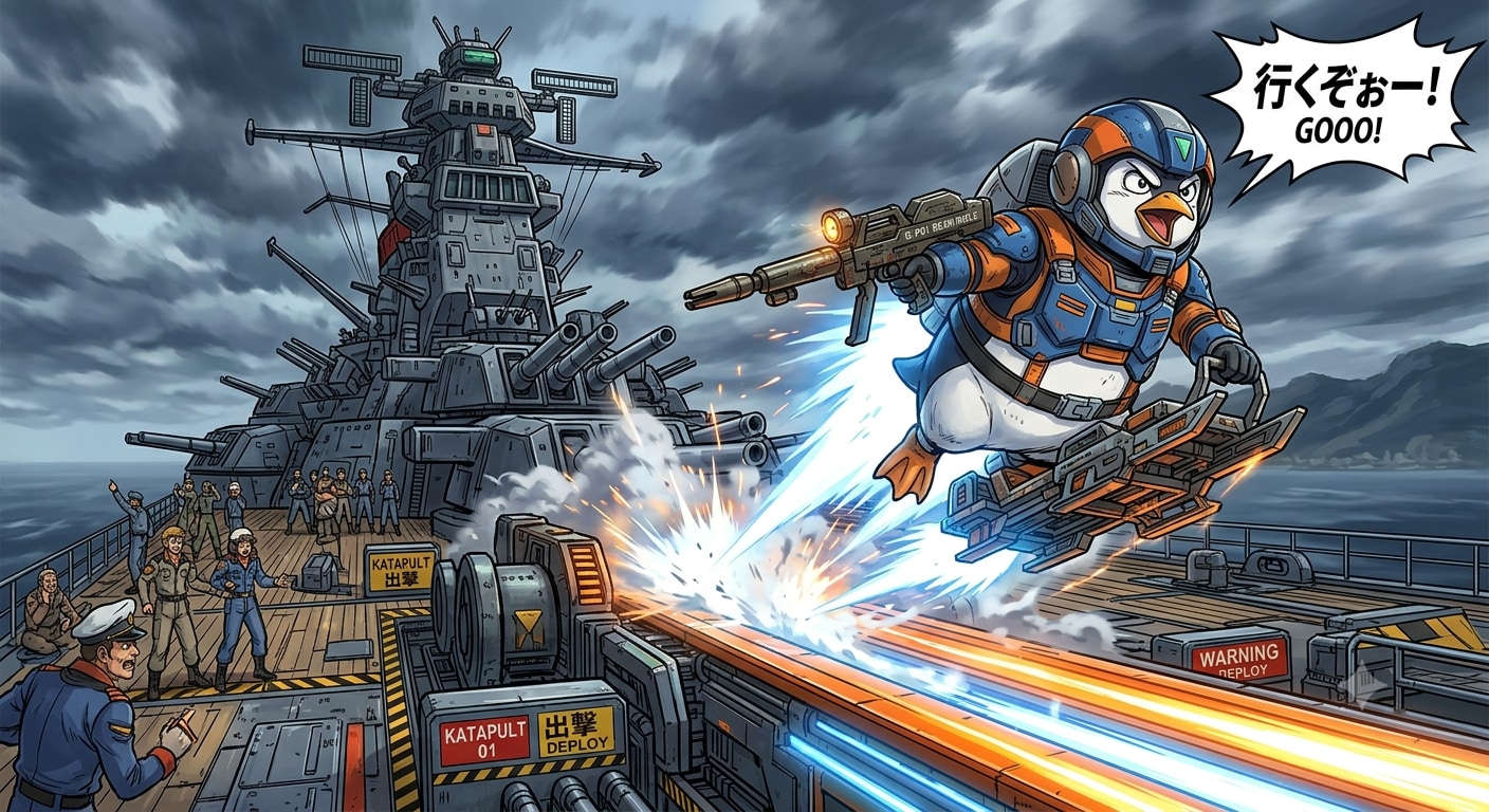 機動戦艦からのカタパルトからの出撃