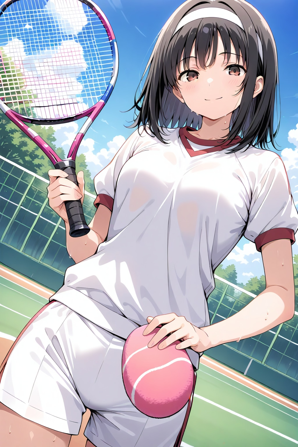 テニス部員の女の子