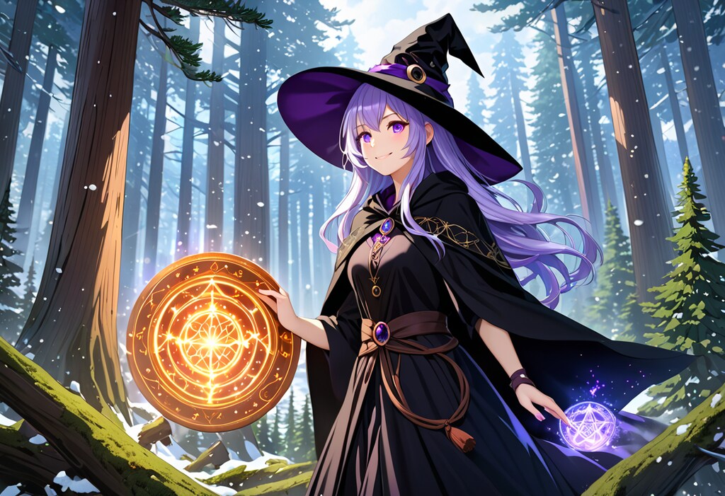 魔女 #18　春の杉林を冬に！