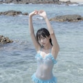 ブルーの水着 9枚目