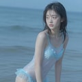 ブルーの水着 3枚目
