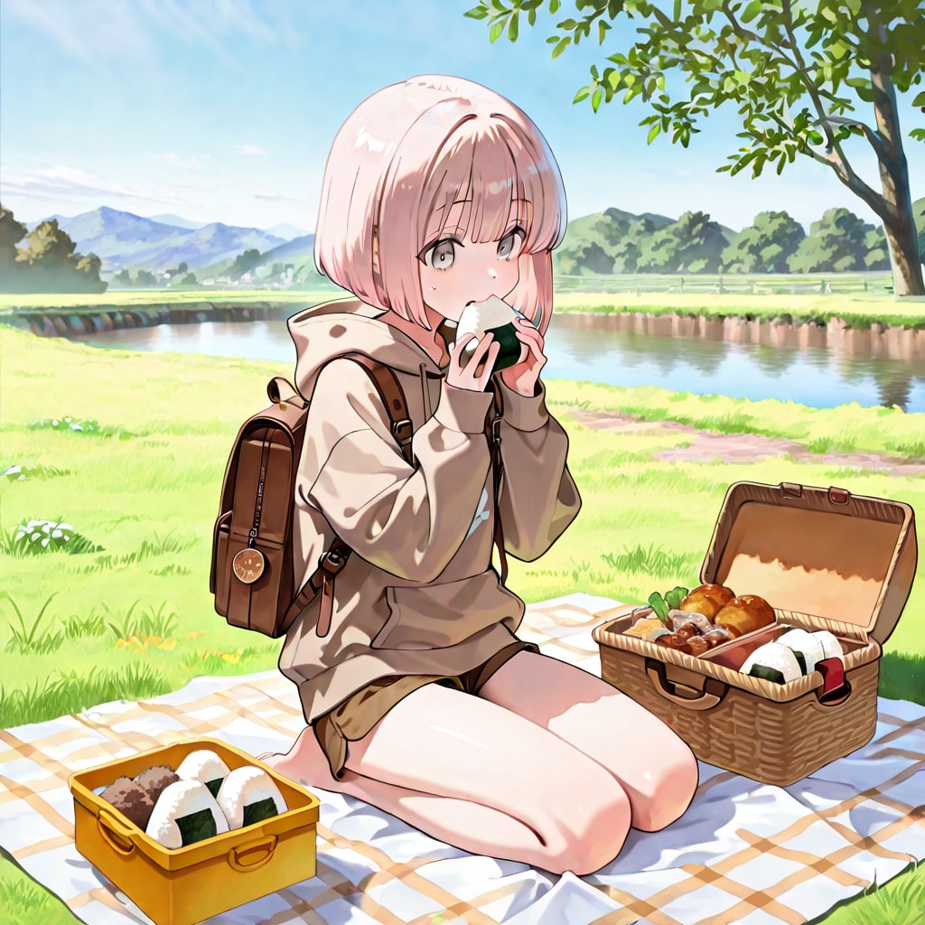 てっちゃん　おにぎり昼食タイム