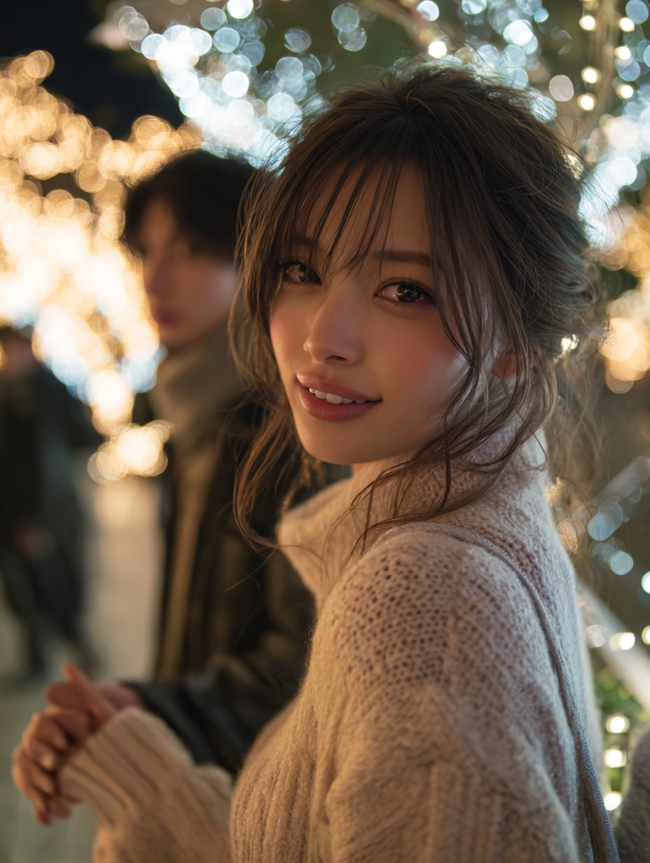 すっかりクリスマス気分の岬 | の人気AIイラスト・グラビア