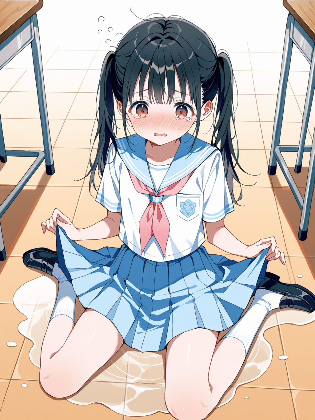 どうしてこんな所に水たまりが💦