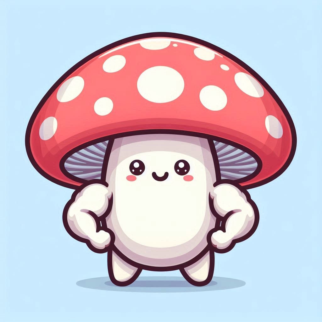 筋肉質なきのこ「マッスルーム」 | の人気AIイラスト・グラビア