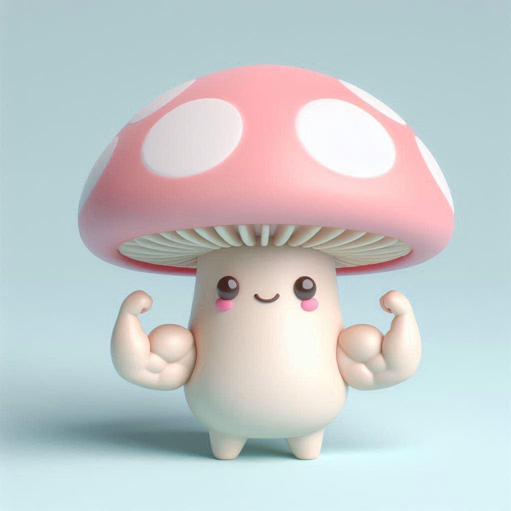 筋肉質なきのこ「マッスルーム」