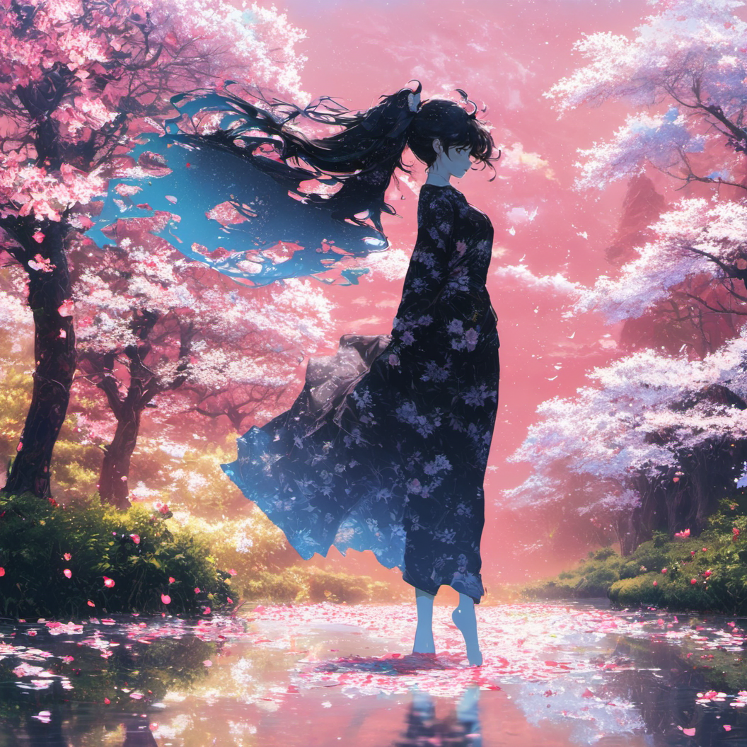 桜幻想 | の人気AIイラスト・グラビア