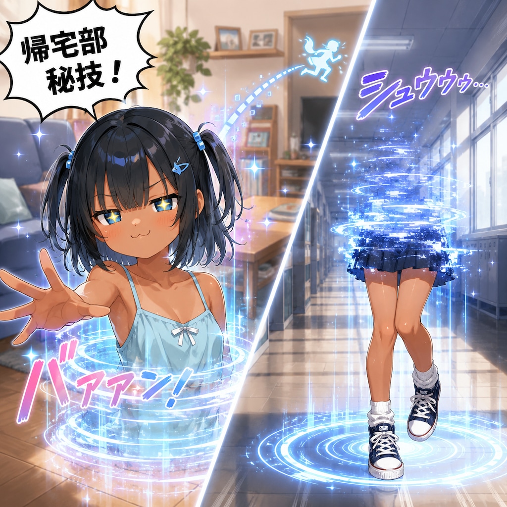 帰宅部奥義を使うこなつちゃん