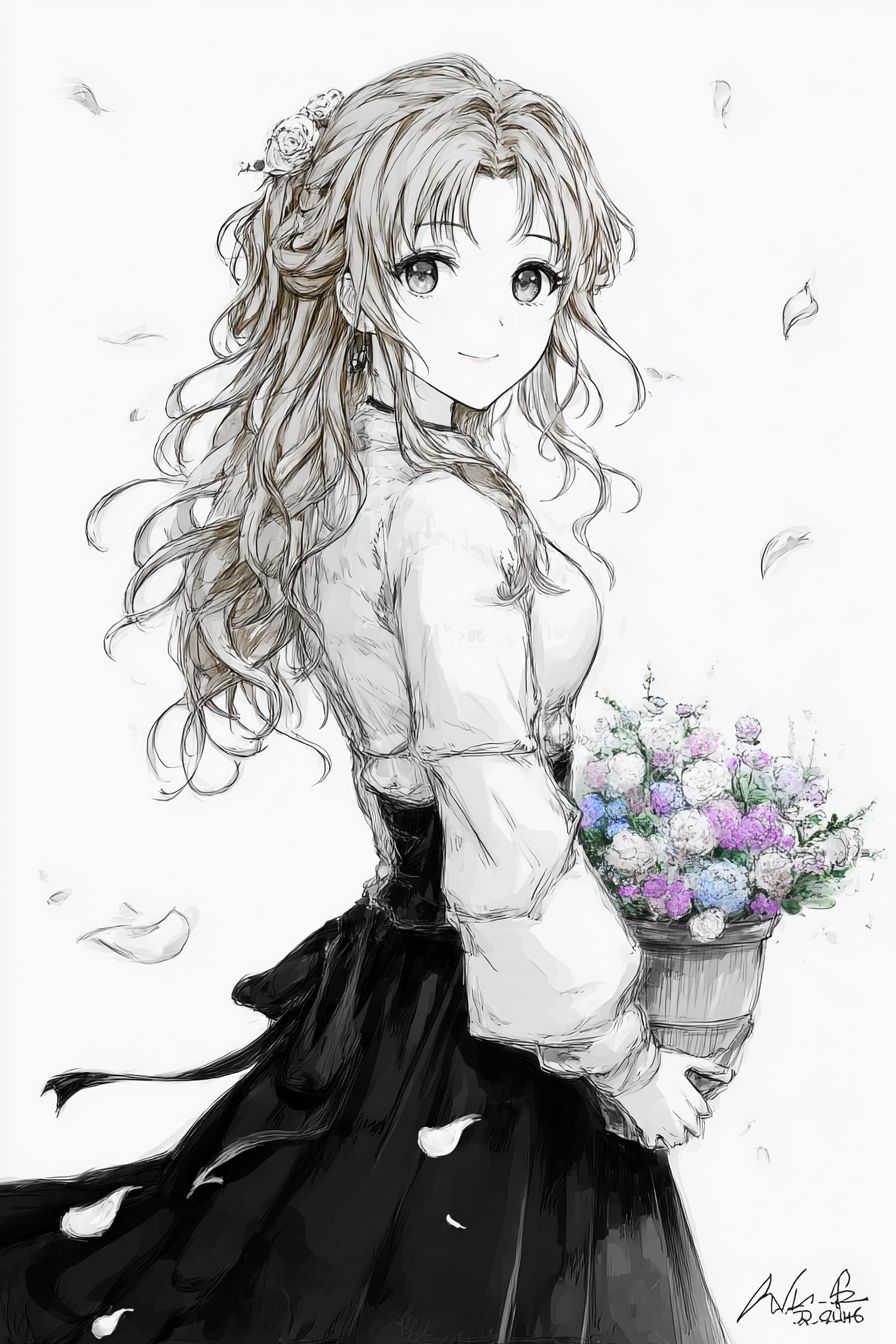 花の華 | の人気AIイラスト・グラビア