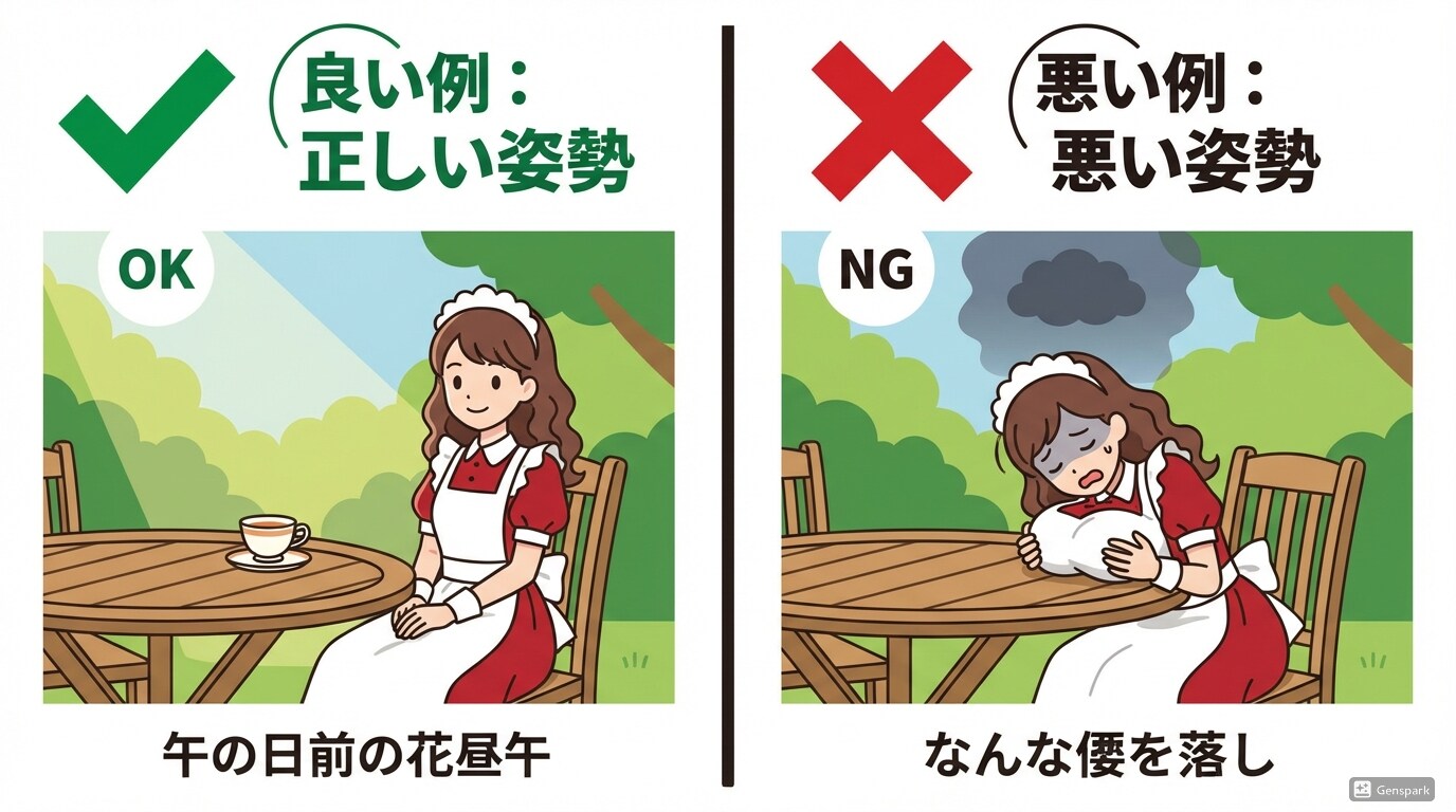 正しい姿勢のあり方（インフォグラフィックス