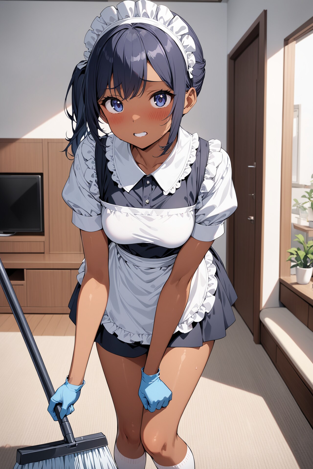 ご主人様掃除の邪魔です。 | の人気AIイラスト・グラビア