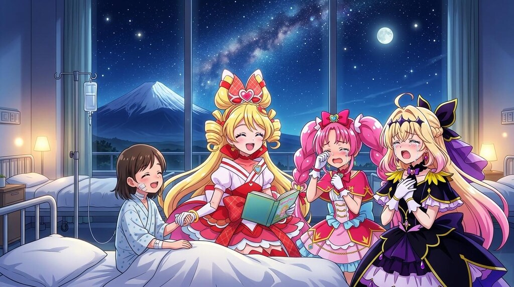 キュアアイドル、難病の子供達と童謡を歌う