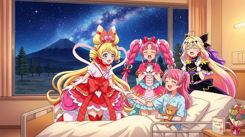 キュアアイドル、難病の子供達と童謡を歌う