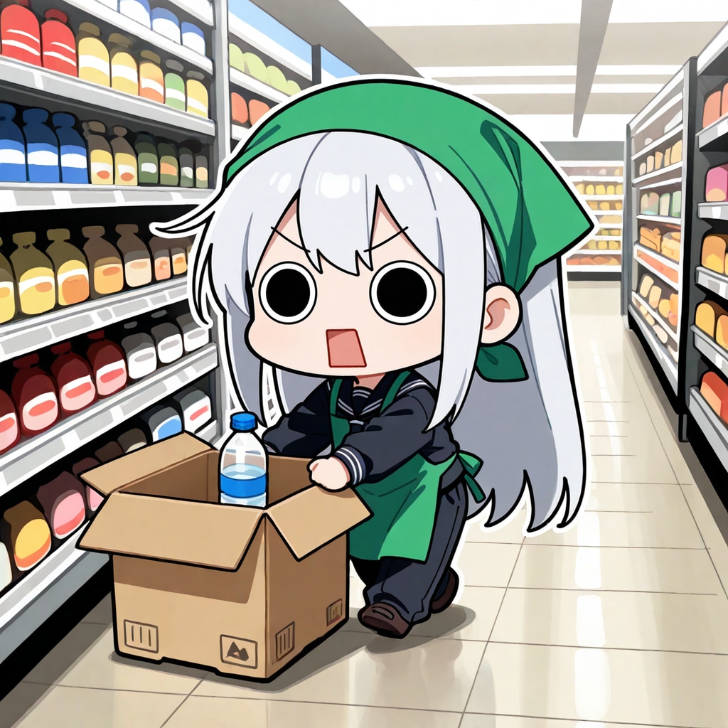 スーパーちちぷいで品出し中えらいこっちゃ嬢