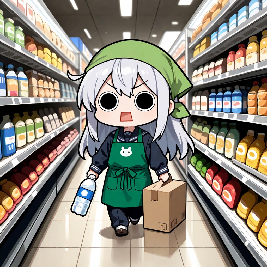 スーパーちちぷいで品出し中えらいこっちゃ嬢