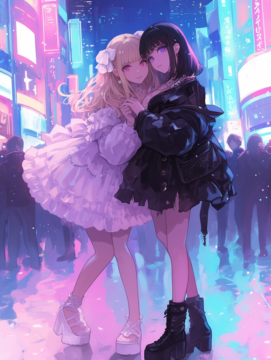 今日も彼女たちは夜の街に消えてゆく。