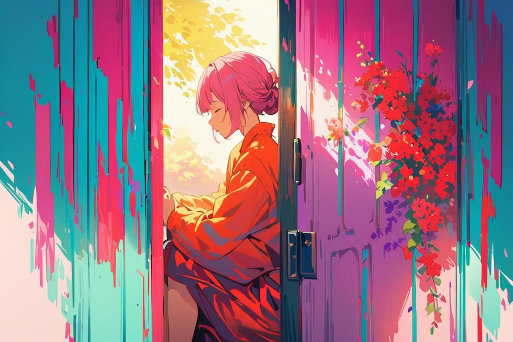 扉の前で眠る人2025②