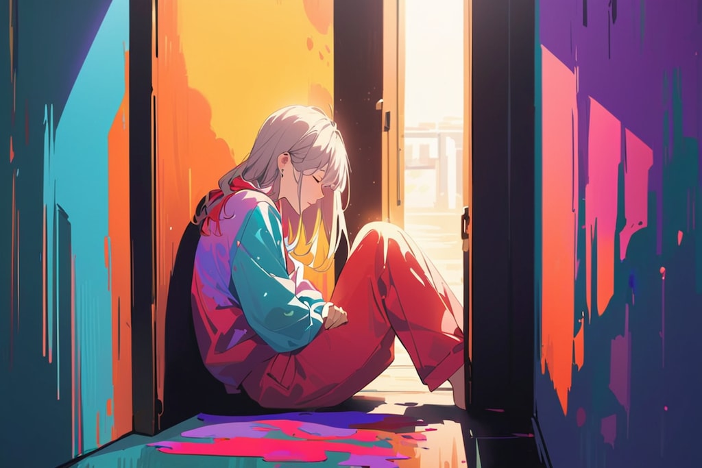 扉の前で眠る人2025②