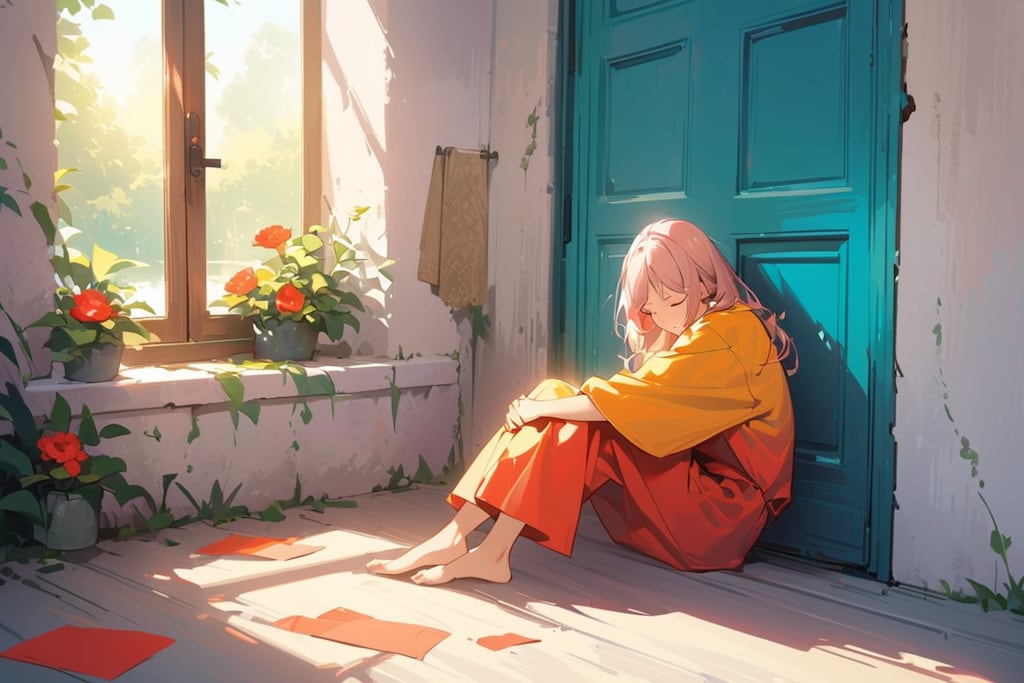 扉の前で眠る人2025②