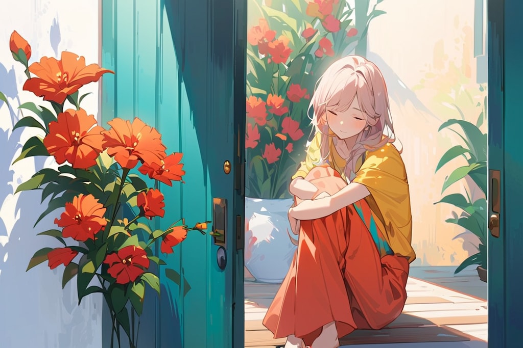 扉の前で眠る人2025②