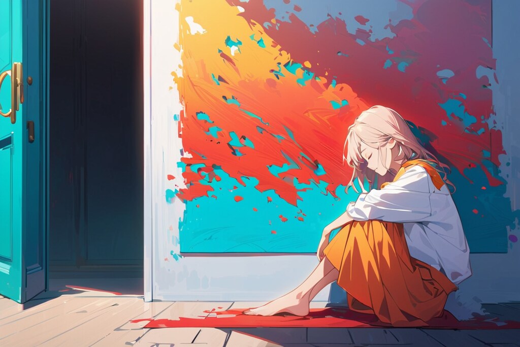 扉の前で眠る人2025②