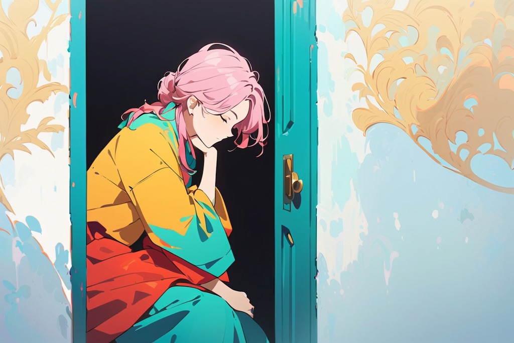 扉の前で眠る人2025②