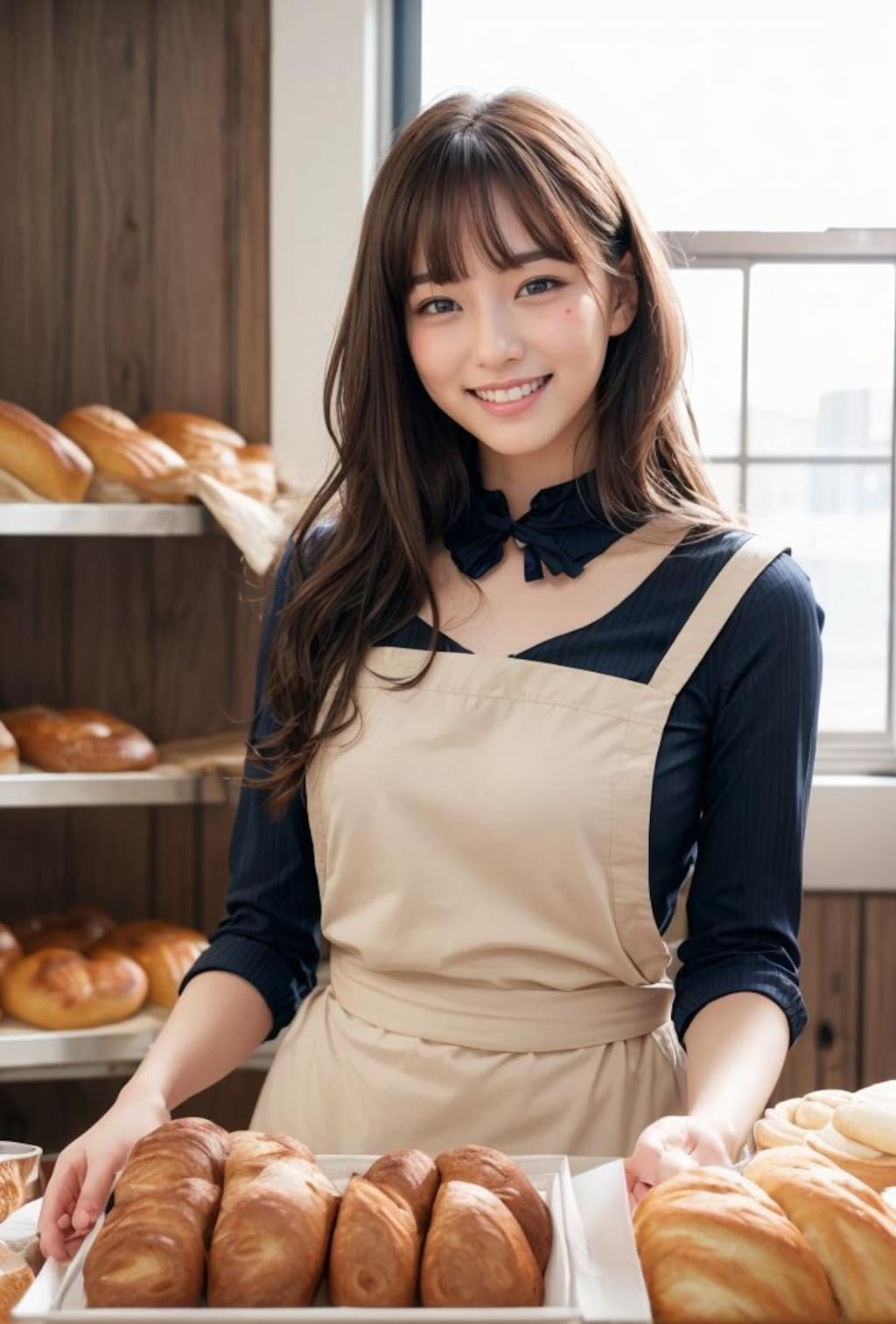 パン屋でバイトの彼女