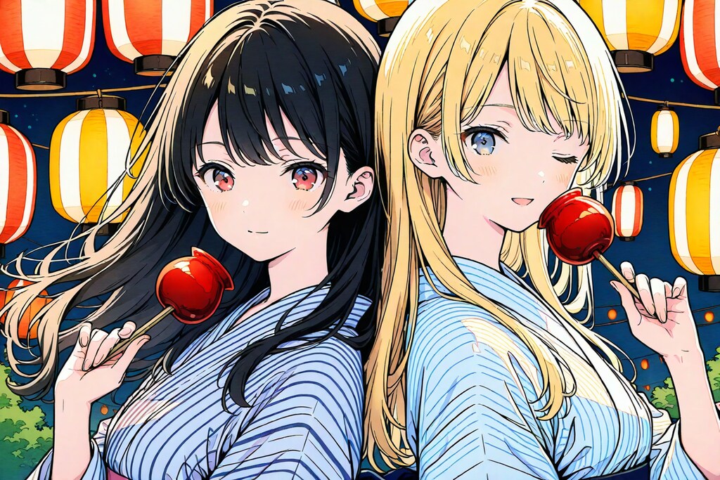 ちちぷいちゃんとししょちゃんの夏祭り