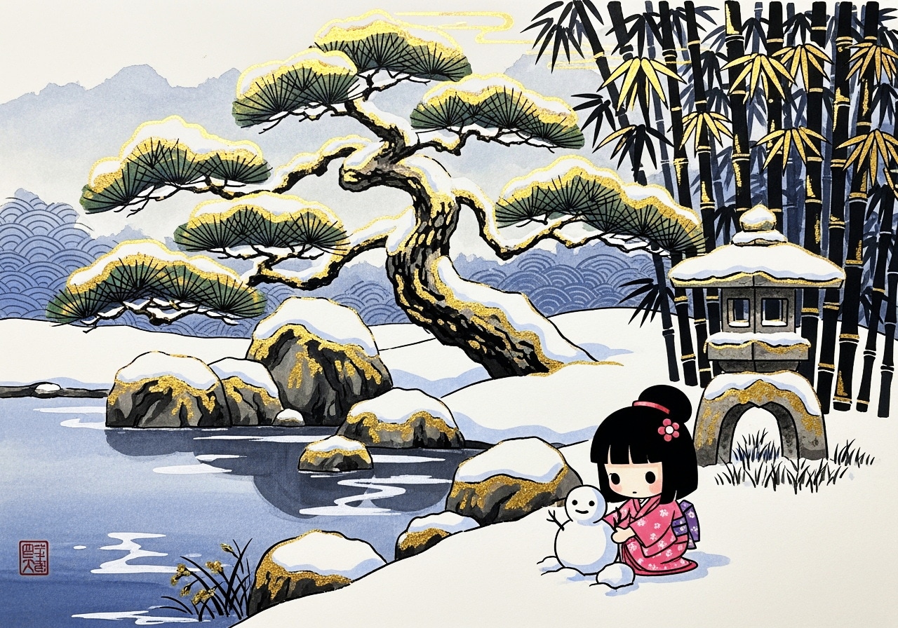 雪の庭 | の人気AIイラスト・グラビア