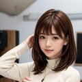 タートルネックの れなちゃん 3枚目