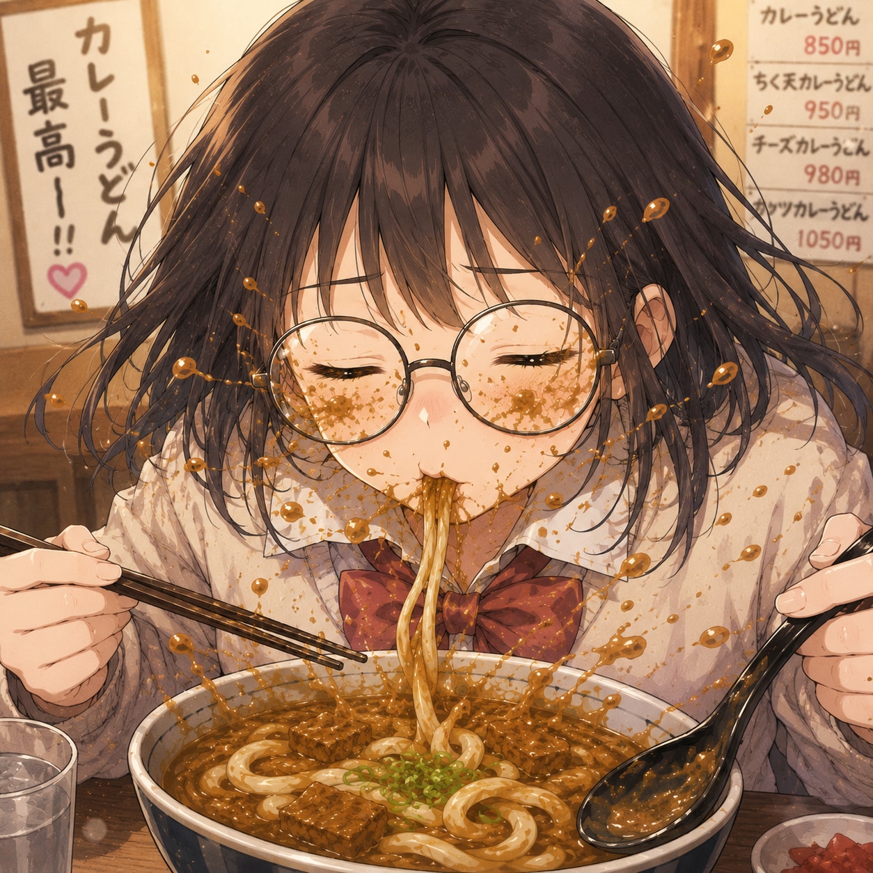 汁跳ね注意