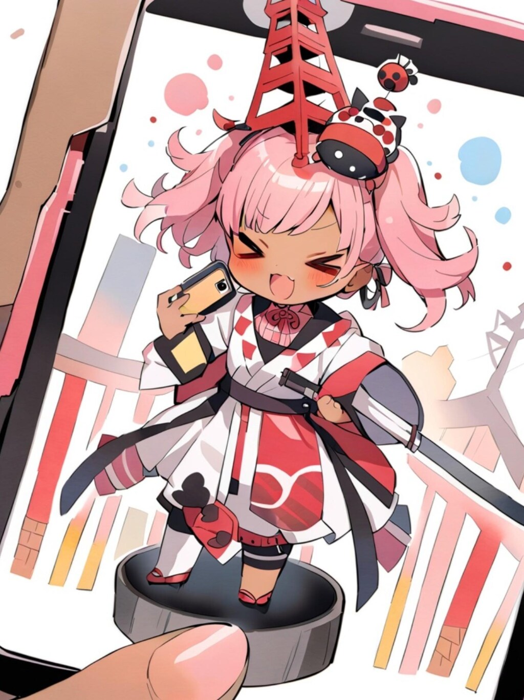 没作品博覧会の女の子