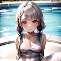 【番外編】ドキッ！マイクロ・白スク！双子だけの撮影大会 4枚目