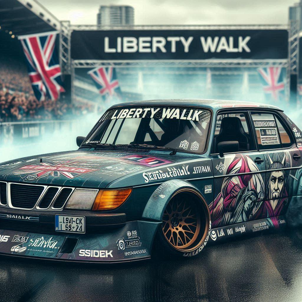 リバティーウォークサーブセダンのドリ車 | の人気AIイラスト・グラビア