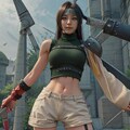 セクシーなマテリアハンター「ユフィ・キサラギ」の魅惑的な忍者コスチュームのFF7の世界観 12枚目