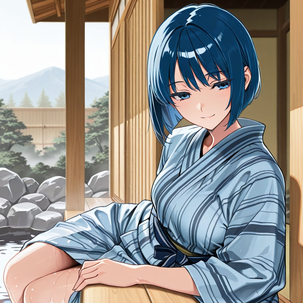 湯上がり、縁側の風