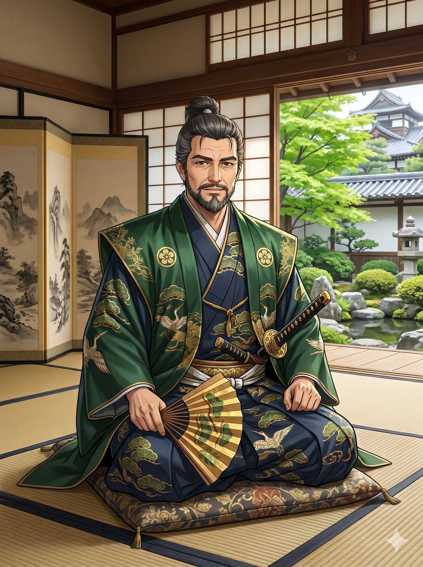 殿様　3枚