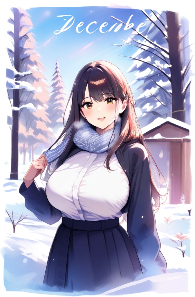 白銀世界に輝く花 | の人気AIイラスト・グラビア