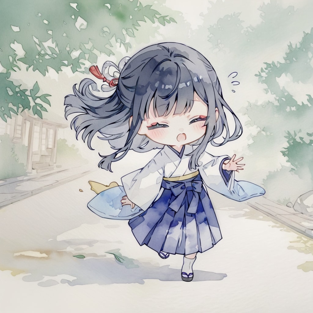 よろけるガール