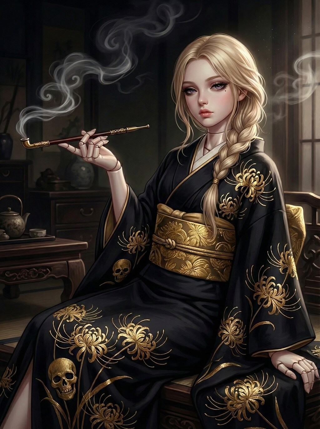 宵闇の和ゴス・紫煙 (Vesper in Wa-Goth)