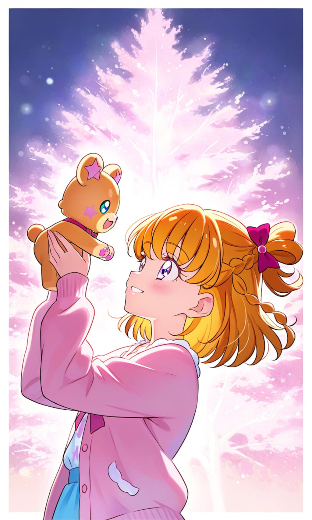 絆🩷朝日奈みらい＆モフルン。