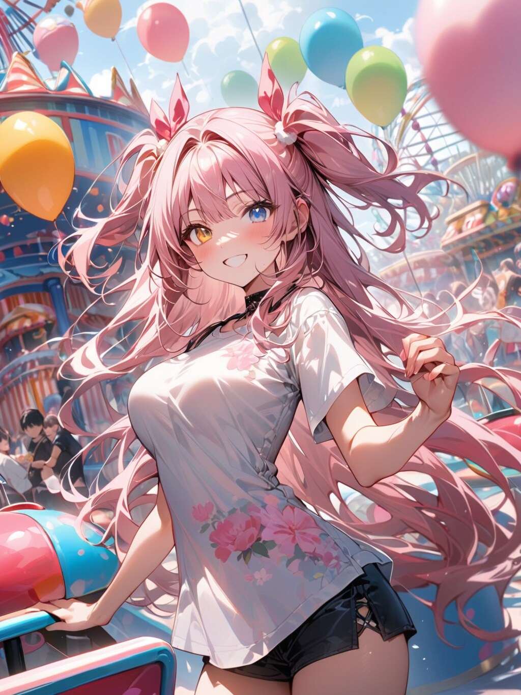 《肩だしTシャツ》shoulder cut-out T-shirt