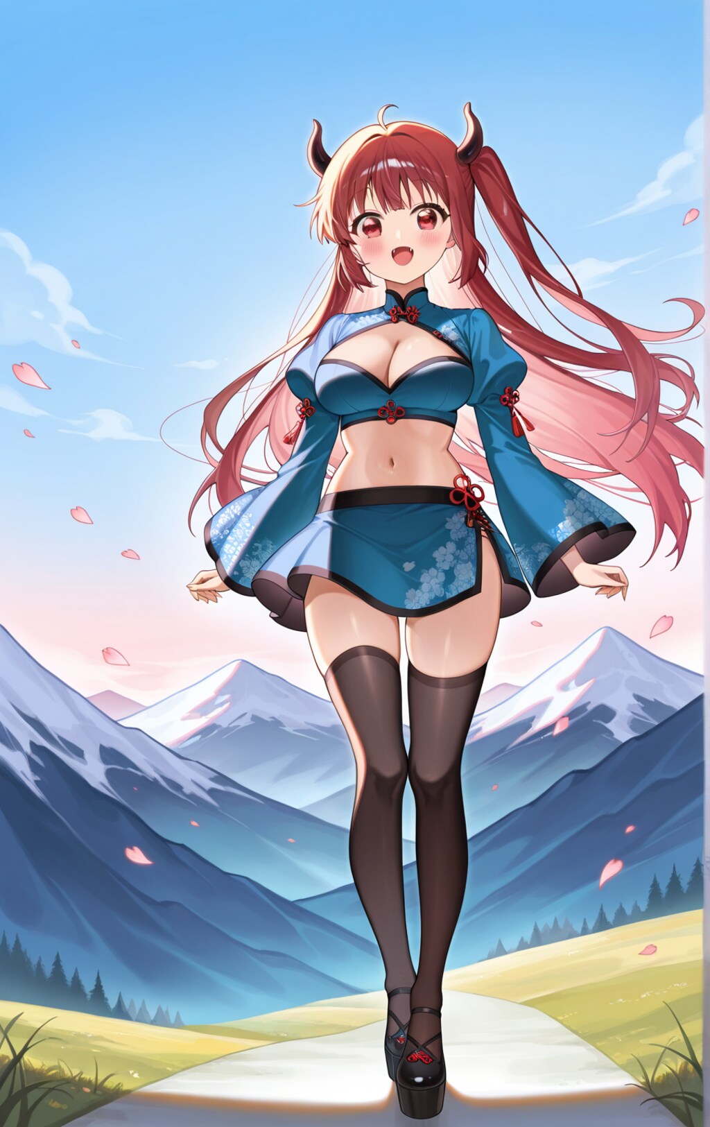 チャイナドレスの女の子