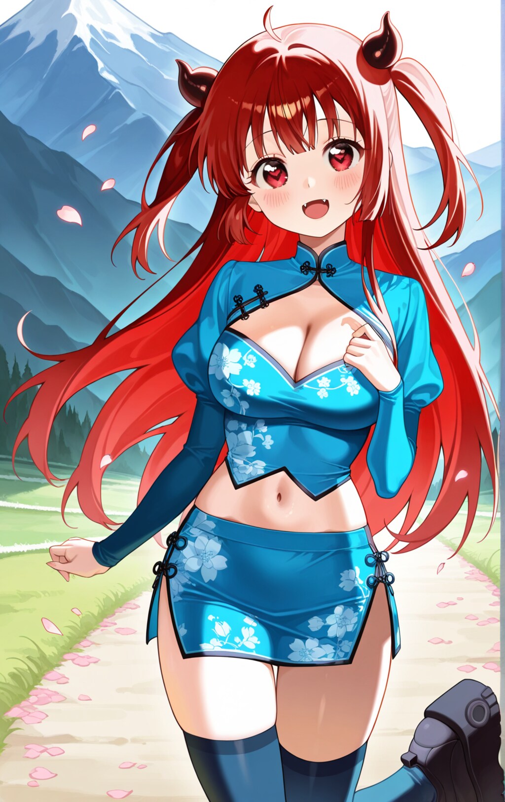 チャイナドレスの女の子